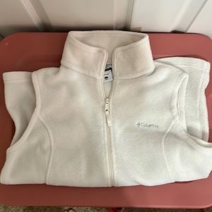 White Columbia vest